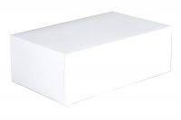 Southern 10x6-1/4x3-1/2 White Bakery Box Automatic 1 Piece Box Full Top Pack 200