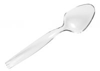 WNA 9" Clear Serving Spoon Pack 144