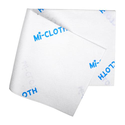 Mi-cloth Disposable Microfibre Cloth 380x320mm White/Blue 103216BU [Pack 50]