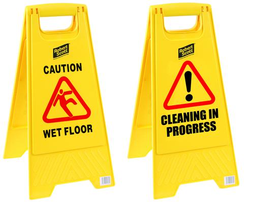 Caution Wet Floor / Cleaning in Progress Warning Sign 104867