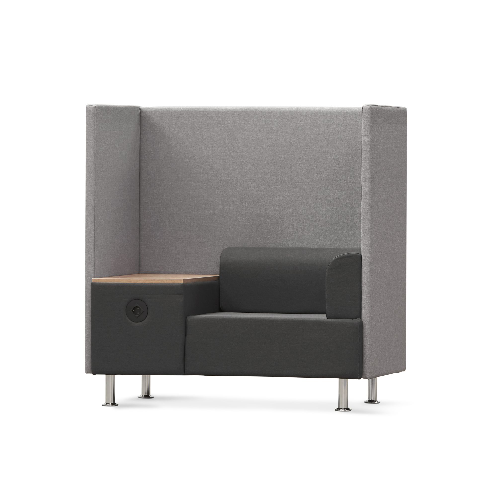 Be Soft Individual Booth + Table - Grey