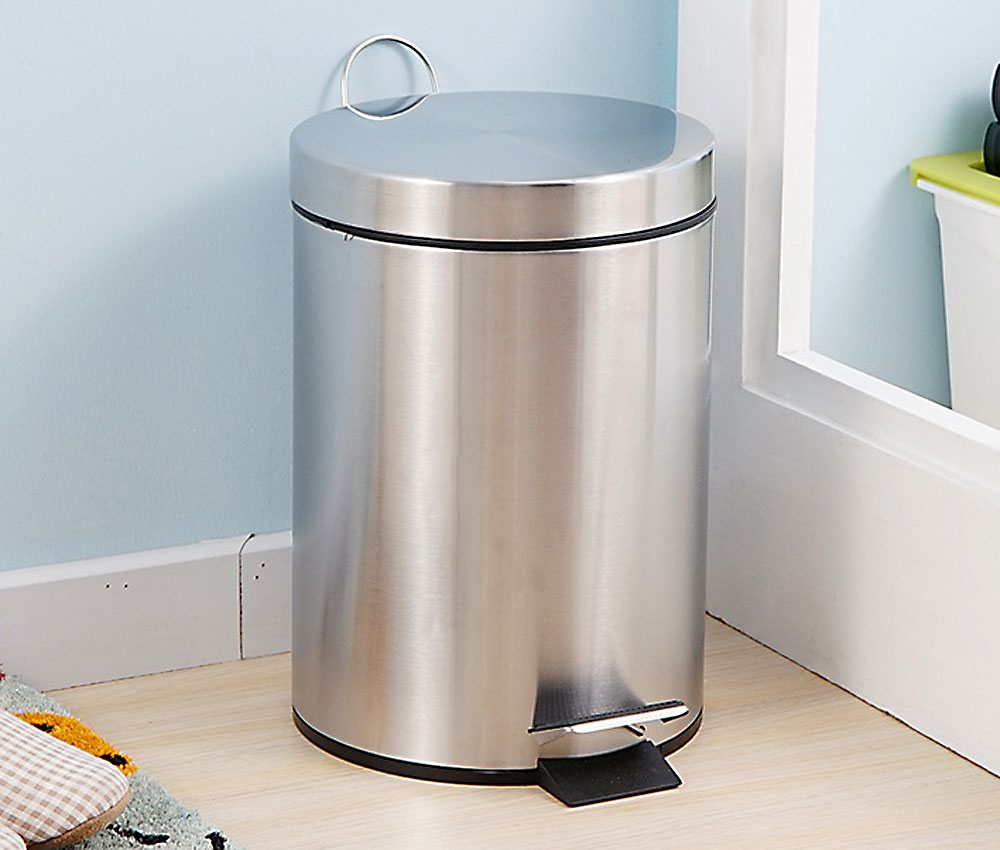 Rocada Round Pedal Stainless Steel - 12 Litre