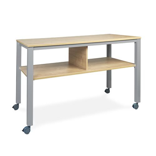 ROCADA SET Executive Table with Lower Shelf 160x80cm - Beech