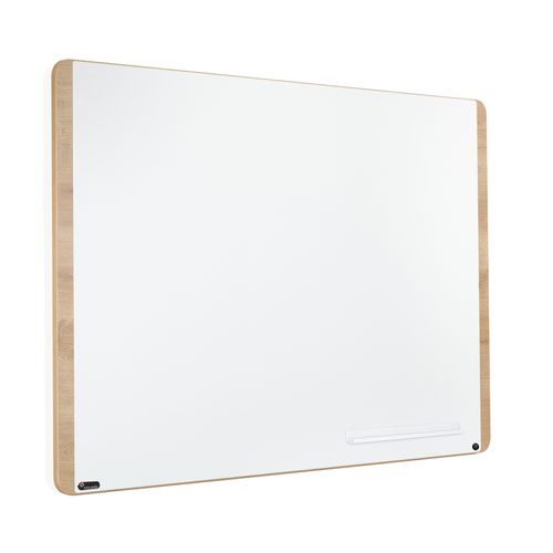 ROCADA NATURAL Whiteboard with Magnetic Dry Wipe Surface 75x115cm - Oak