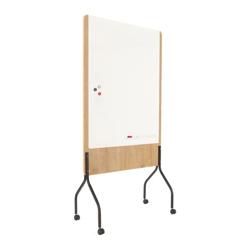 Rocada Natural Mobile Double Sided Drywipe Board 1000x1500 - NAT8100 24548RC Buy online at Office 5Star or contact us Tel 01594 810081 for assistance