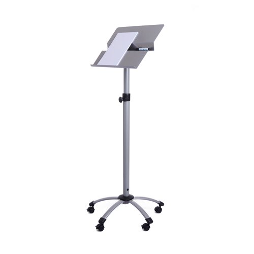 ROCADA VISUALLINE Mobile Lectern and Speaker Stand Height Adjustable - Grey