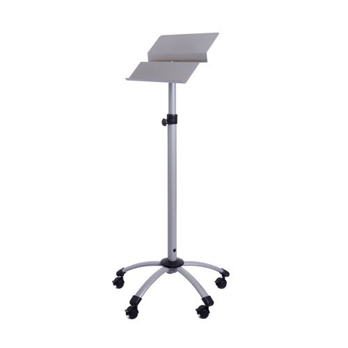 ROCADA VISUALLINE Mobile Lectern and Speaker Stand Height Adjustable - Grey