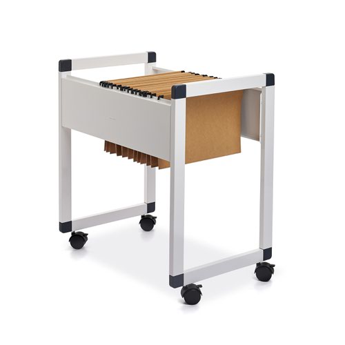 ROCADA VISUALLINE Mobile Filing Trolley for A4 and Folio - White