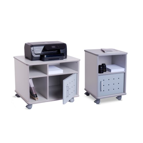 ROCADA SET Mobile Work Unit Landscape - Grey Printer Stands 4020