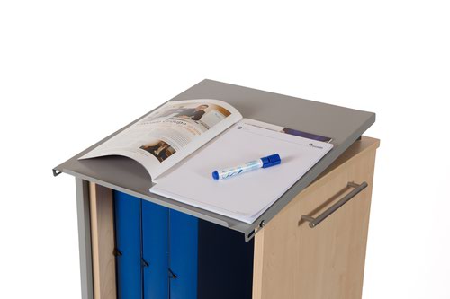 ROCADA VISUALLINE Multifunctional Office Caddy with Shelves - Beech