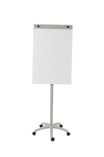 ROCADA ECO-LINE Mobile Magnetic Flipchart (Height Adjustable with Castors) - White