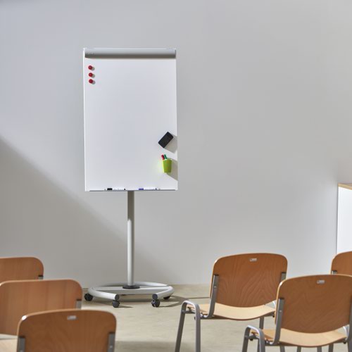 Rocada Visualline Mobile Magnetic Flipchart with 2 Arms 680x1040mm - 617 24450RC