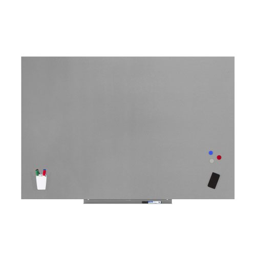 ROCADA SKINWHITEBOARD Professional Dry-Wipe Board with Magnetic Lacquered Surface 75x115cm - Grey