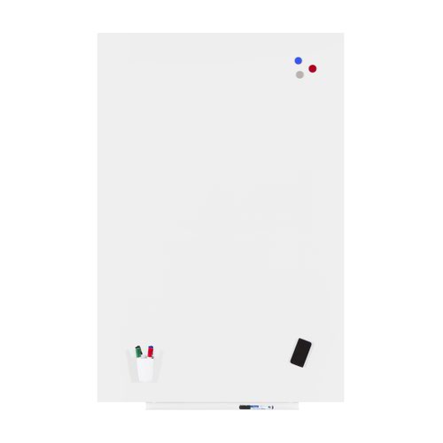 ROCADA SKINWHITEBOARD Professional Dry-Wipe Board with Magnetic Lacquered Surface 75x115cm - White Drywipe Boards 6520PRO