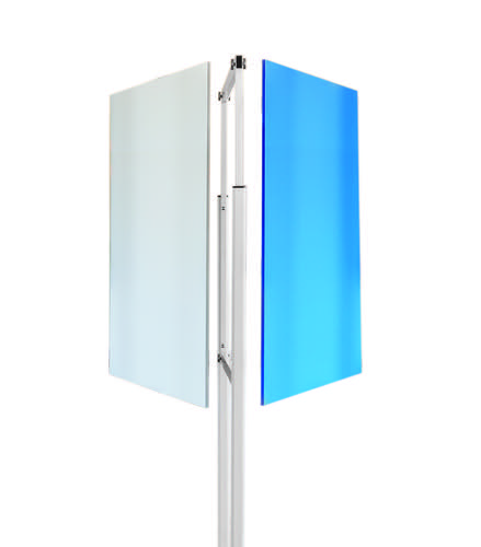 6875 | SKINSUPPORT is the double-sided mobile stand for the extensive SKINWHITEBOARD range. Highly effective with a simple design and fitting. Attachment system with magnets based on the Skin system. Use with 100 x 150cm SKIN Boards.