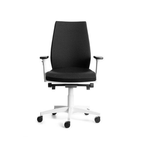 ROCADA ERGOLINE Professional Chair with White Frame - Black - 161-1218