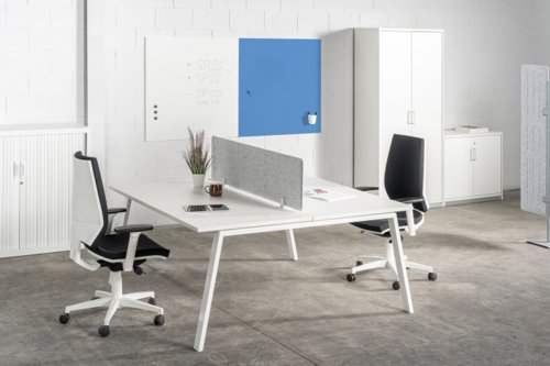 Rocada Skincolour Drywipe Board Lacquered Surface 1000x1000mm Blue - 6425R-630 21412RC Buy online at Office 5Star or contact us Tel 01594 810081 for assistance