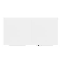 ROCADA SKINWHITEBOARD Dry-Wipe Board with Magnetic Lacquered Surface 100x200cm (2 Modules of 100x100cm) - White
