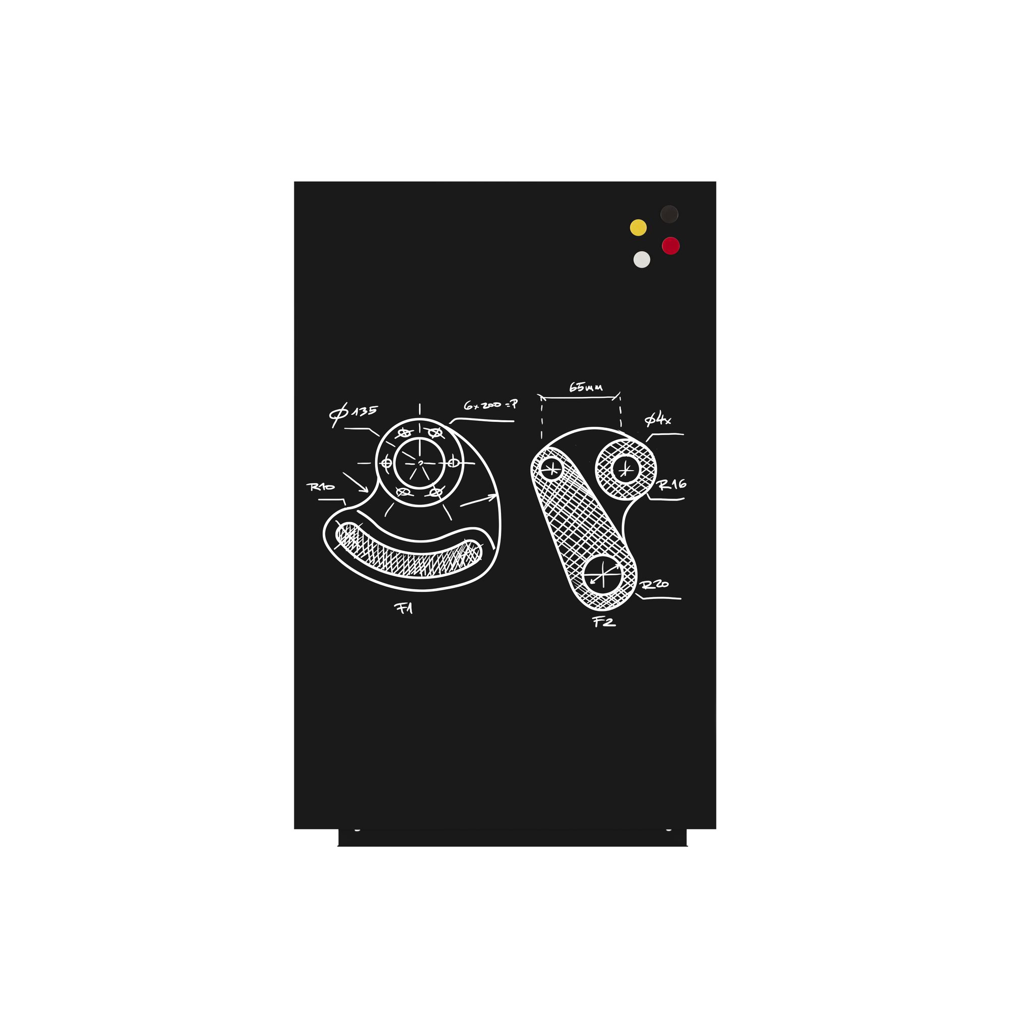 Skinliquid 75x115cm Lacq Surface - Black