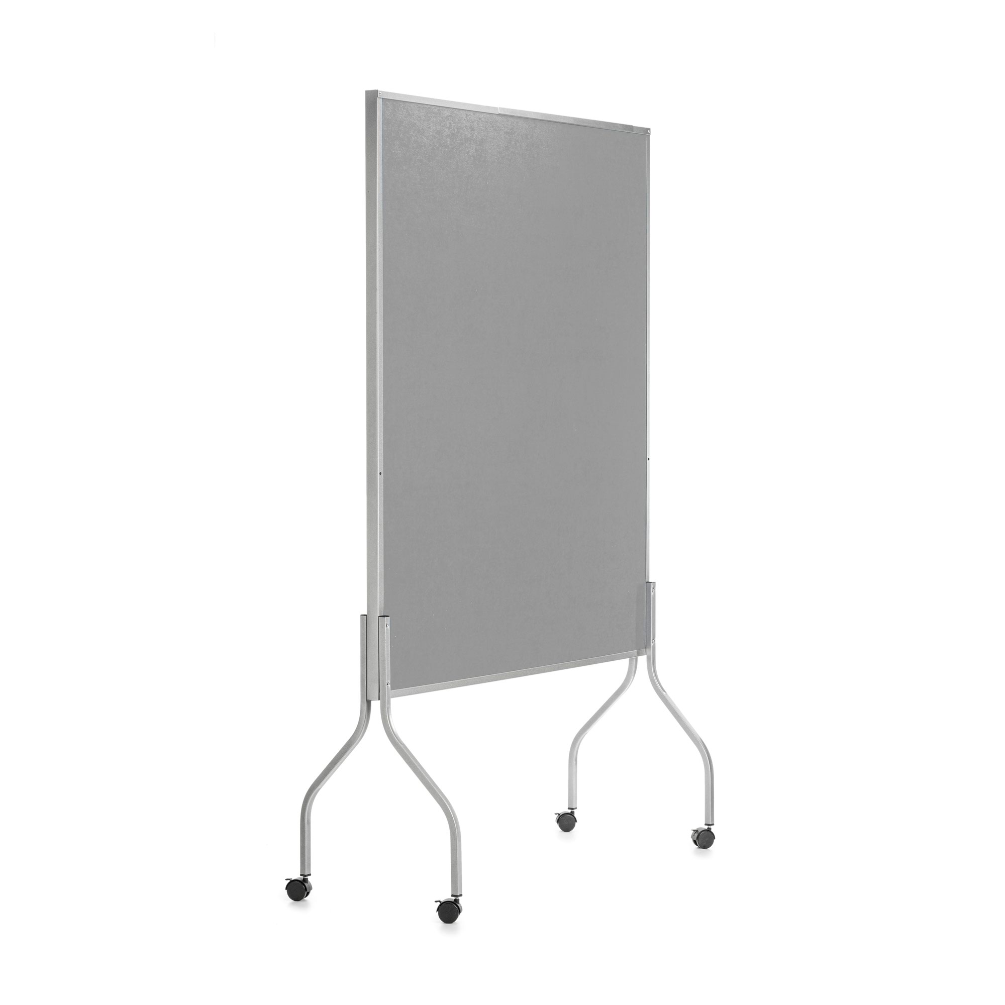 Mobile Acoustic Room Divider Grey 116x196x49cm