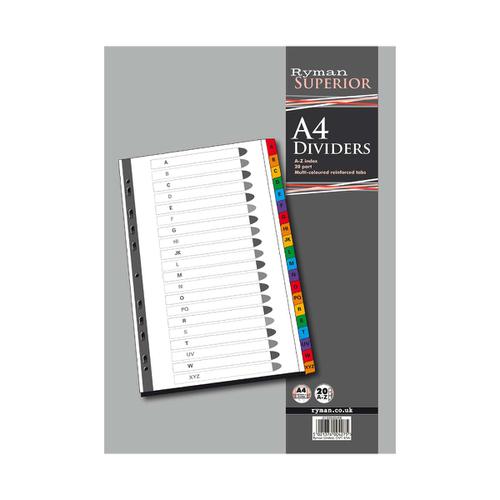 Ryman Index A to Z A4 Multi-coloured