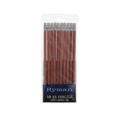 Ryman Pencils Pack of 10 HB R/Tipped
