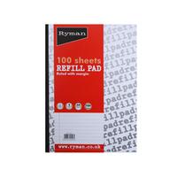 Ryman Refill Pad A4 Paper with 100 Sheets