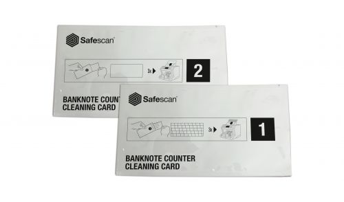 Safescan Banknote Counter Cleaning Cards White (Pack of 15) 152-0663 Safescan