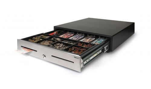 Safescan HD-4646S Heavy Duty Cash Drawer with 8 Coin and 4 Note Trays