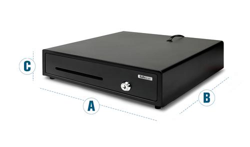 Like all the products in the LD series, the LD-3336 cash drawer provides affordable value with no compromise on quality and dependability. Its robust steel casing and shatterproof PVC tray are designed to meet the needs of low-volume venues such as churches, clubs, schools and other organisations with moderate traffic.The LD-3336 has a sturdy integrated slider and a robust latch mechanism guaranteed to provide at least 500,000 trouble-free open/close cycles.Adjustable banknote dividers let you customise the LD-3336 for exactly the notes you want to store, and 8 coin cups keep all your small change and tokens neatly sorted in one convenient place. A large media slot provides plenty of room to store coupons, credit-card slips and other non-cash transaction media.The LD-3336 is equipped with a sturdy 3-position, 4-function lock and an industry-standard RJ-12 outlet to maximise ease of use without compromising security. Set the drawer to open automatically via your cash register or printer, or open it manually; lock it in the closed position (if you have to step away) or open position (when empty, to deter robbers). RJ-12 cable included for easy integration into your existing POS system.