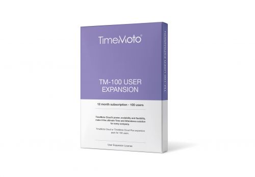 TimeMoto by Safescan TM-100 Cloud User Expansion 100 Users Ref 139-0593