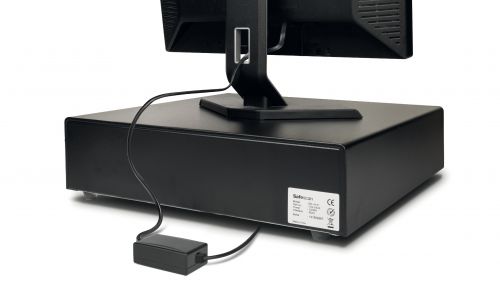 The Safescan UC-100 connects your Safescan cash drawer directly to your PC or POS system, allowing you to open your cash drawer with your preferred system. Simply connect the RJ-12 connector of your cash drawer to the UC-100 and connect the UC-100 to the USB port of your PC or POS system, and you are ready to go.