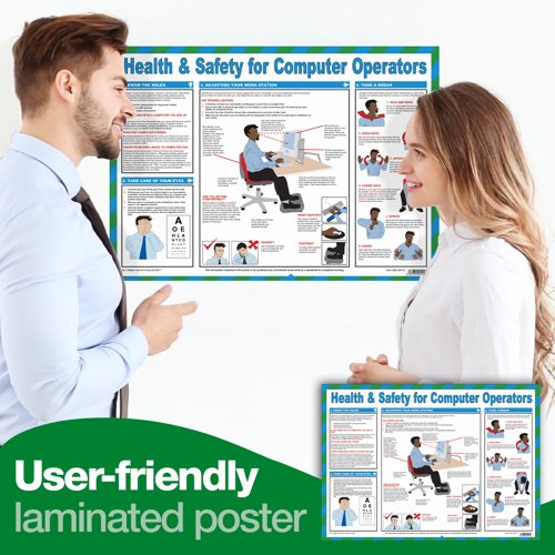 Health and Safety for Computer Operators A2 (Laminated)
