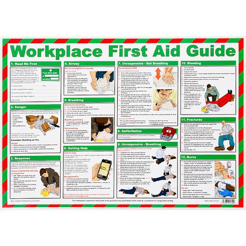 Workplace First Aid Guide, A2 Laminated 