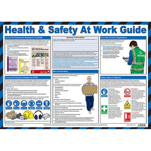 Health and Safety at Work Poster 59 x 42cm