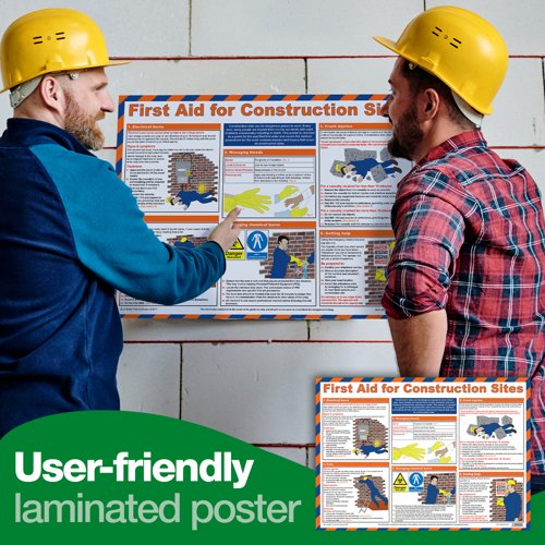 First Aid for Construction Sites Poster A2 (Laminated)