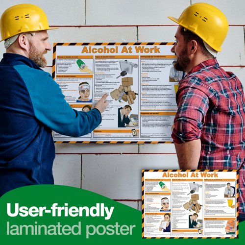 Alcohol at Work Guidance Poster A2 (Laminated)