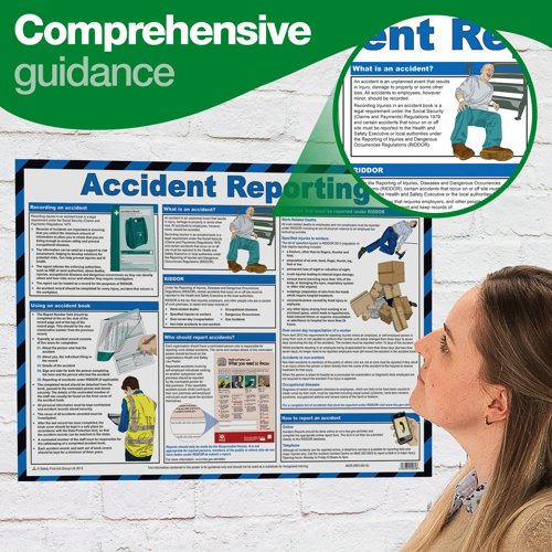 Accident Reporting Guidance Poster A2 (Laminated)