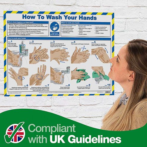 CM1315 | User friendly text and clear instructions show employees how to prevent accidents and injury whilst maintaining a healthy working environment, Durable laminated construction with full colour illustrations, Compiled by qualified health and safety practitioners, Size 59 x 42cm (A2 Paper size)