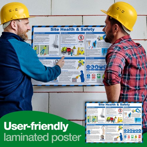 Site Health & Safety Guidance Poster A2 (Laminated)