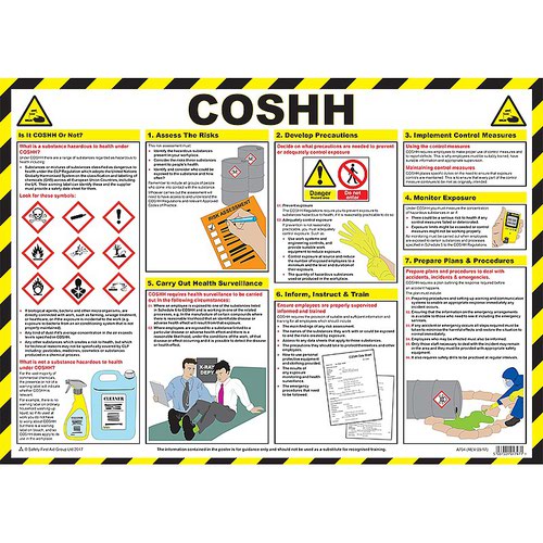 COSHH Poster, A2 Laminated 