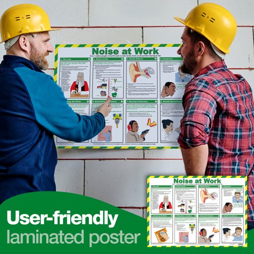 Effects of Noise at Work Poster A2 (Laminated)