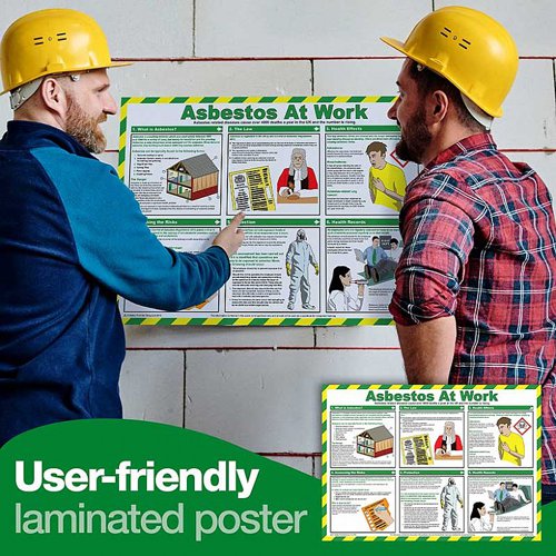 Click Medical Asbestos At Work Poster  Health & Safety Posters CM1314