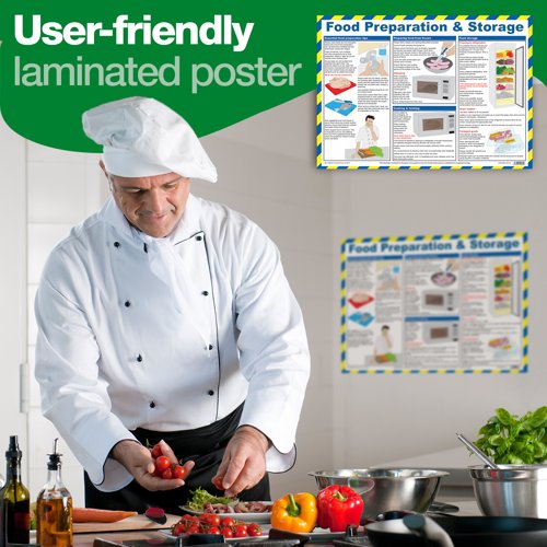 Food Preparation & Storage Poster A2 (Laminated)