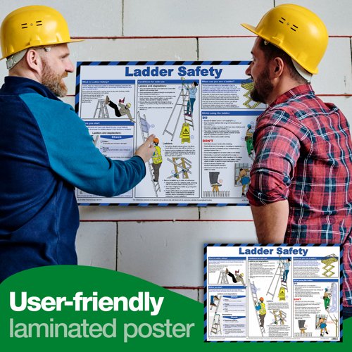 Ladder Safety Poster A2 (Laminated)
