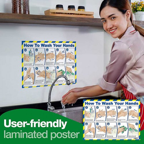 How To Wash Your Hands A3 Poster