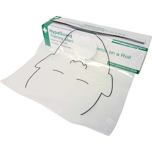 HypaGuard Manikin Face Shields Resuscitation Training, Roll36