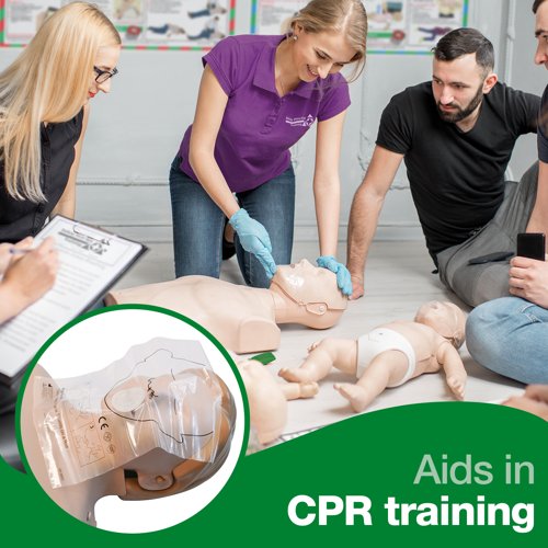 HypaGuard Manikin Face Shields Resuscitation Training Roll36