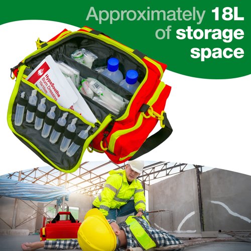 Emergency bag Medium Polyester Red Empty