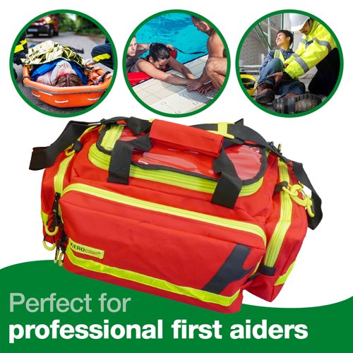 Emergency bag Medium Polyester Red Empty